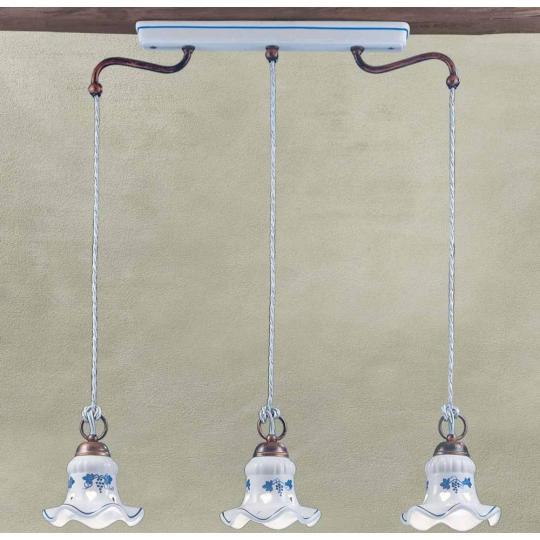 klasicka keramicka stropna lampa nastavitelny luster jedalen obyvacka kuchyna stol vidiecky dom rustikalne obcianske elegantna spalna provans mediteran vzorovany dekor toskansky taliansky tram.jpg